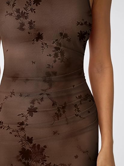 Perfect Fit Ruched Side Slit Maxi Dress